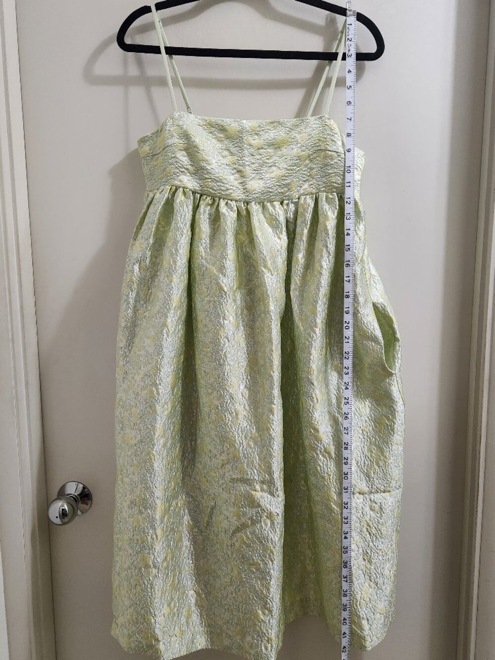 ANTHROPOLOGIE Mare Mare Square-Neck Babydoll Midi Dress - Picture 8 of 15